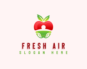 Apple Fresh Fruit logo design