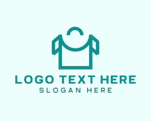 Minimalism - Shopping Bag Shirt logo design