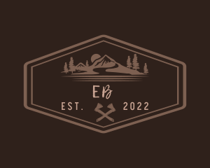 Explorer - Brown Hexagon Adventure logo design
