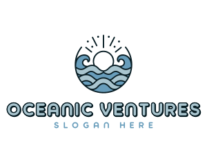 Beachwear Sea Waves logo design