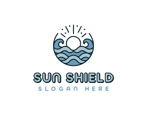 Beachwear Sea Waves logo design