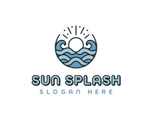 Beachwear - Beachwear Sea Waves logo design