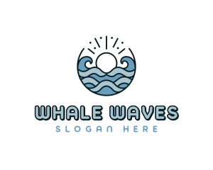 Beachwear Sea Waves logo design