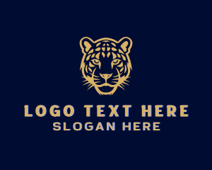 Snow Leopard - Leopard Wildlife Zoo logo design