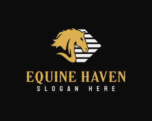 Stable - Equine Stallion Horse Racing logo design