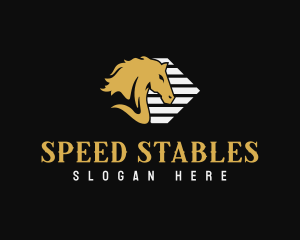 Horse Racing - Equine Stallion Horse Racing logo design