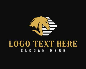 Horse Riding - Equine Stallion Horse Racing logo design