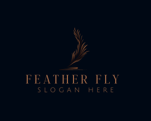 Quill Feather Signature logo design