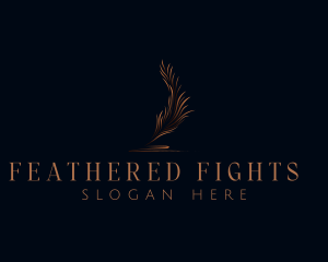 Quill Feather Signature logo design