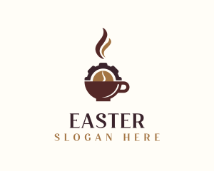 Mug - Coffee Cup Cog logo design