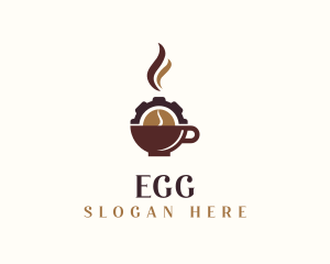 Gear - Coffee Cup Cog logo design