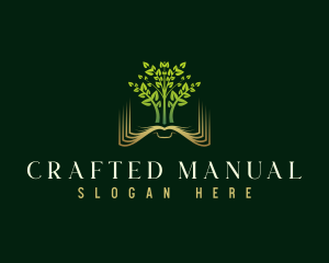 Manual - Book Learning Tree logo design