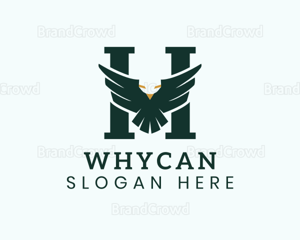 Eagle Letter H Wings Logo