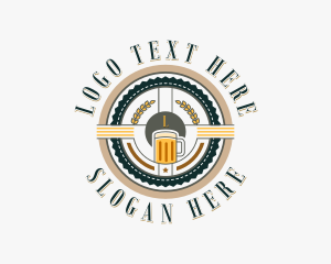 Wheat Stalks - Craft Beer Brewery logo design