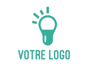 Care - Capsule Light Bulb logo design