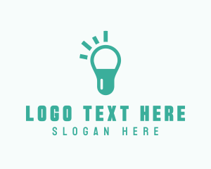 Capsule Light Bulb logo design