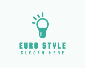 Capsule Light Bulb logo design