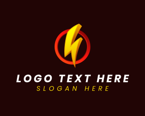 Charge - Flash Lightning Energy logo design