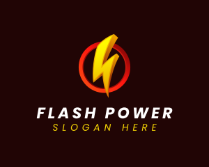 Flash Lightning Energy logo design