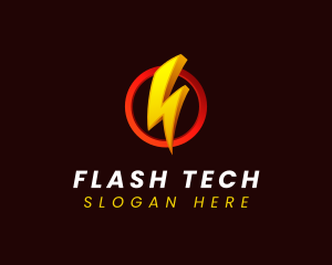 Flash - Flash Lightning Energy logo design