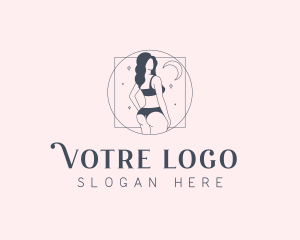 Sexy Woman Cosmetology Logo