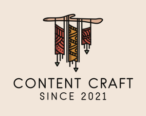 Decorative Native Macrame  logo design