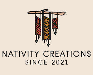 Decorative Native Macrame  logo design