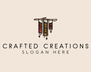 Decorative Native Macrame  logo design