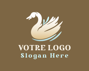 Elegant Gradient Swan Logo