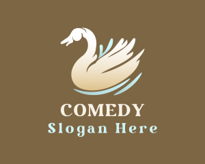 Elegant Gradient Swan Logo