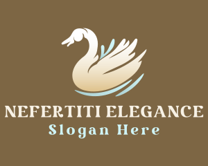 Elegant Gradient Swan logo design