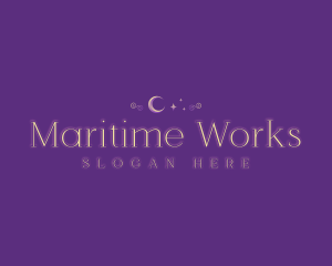 Astrology Moon Star logo design