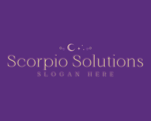 Astrology Moon Star logo design