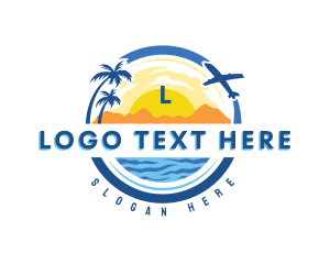 Travel - Beach Travel Vacation logo design