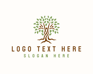 Wood - Nature Tree Unity logo design