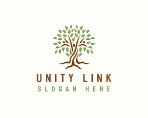 Nature Tree Unity logo design