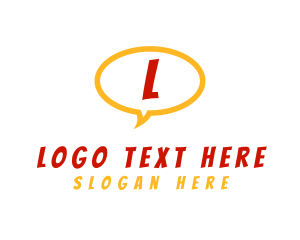 Shout - Comic Speech Bubble logo design