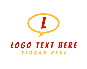 Communication - Comic Speech Bubble logo design