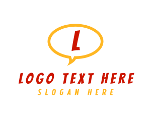 Comic Speech Bubble Logo