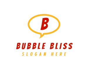 Bubble - Comic Speech Bubble logo design