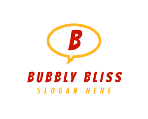 Comic Speech Bubble logo design