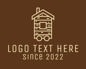 Tiny House - Cabin Home Property logo design