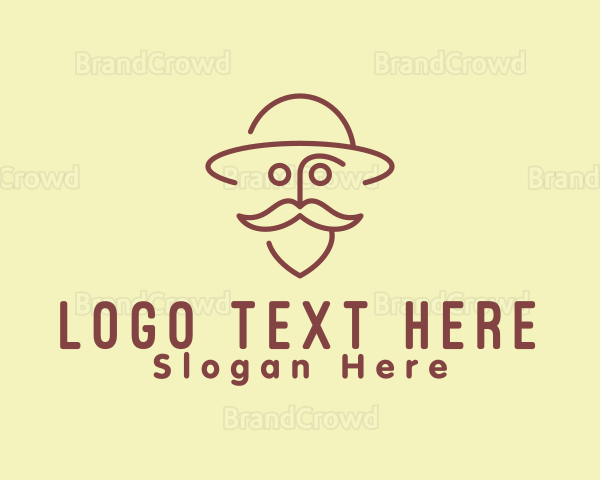 Old Man Traveler Hat Logo