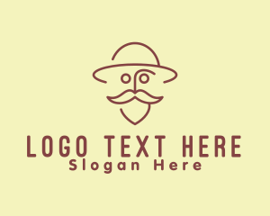 Old Man Traveler Hat Logo