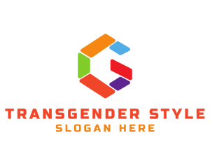 Transgender - Colorful G Shape logo design