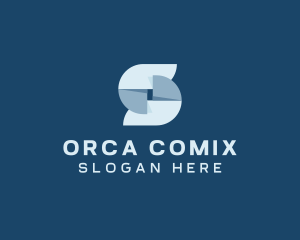 Industrial Origami Letter S Logo