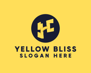 Yellow - Yellow Letter H logo design