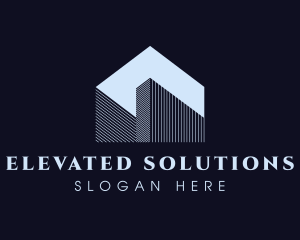 High Rise Building Structure logo design