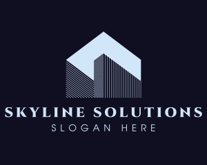 High Rise - High Rise Building Structure logo design