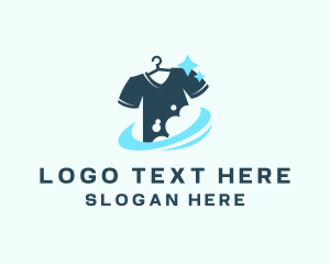 Cleaning - Shirt Laundry Cleaning logo design